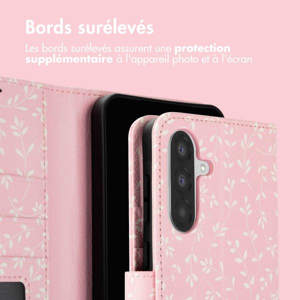 imoshion Étui de télephone portefeuille Design Samsung Galaxy A56 - Pink Bazaar Flowers