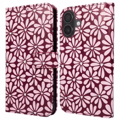 imoshion Étui de télephone portefeuille Design Apple iPhone 16 - Bloom Love Blush