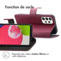 imoshion Étui de télephone portefeuille Samsung Galaxy A52(s) (5G/4G) - Bordeaux