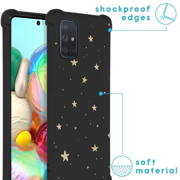 imoshion Coque Design avec cordonSamsung Galaxy A71 - Stars Gold