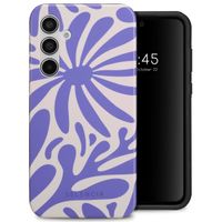 Selencia Coque arrière Vivid Tough Samsung Galaxy A55 - Modern Bloom Sapphire Blue