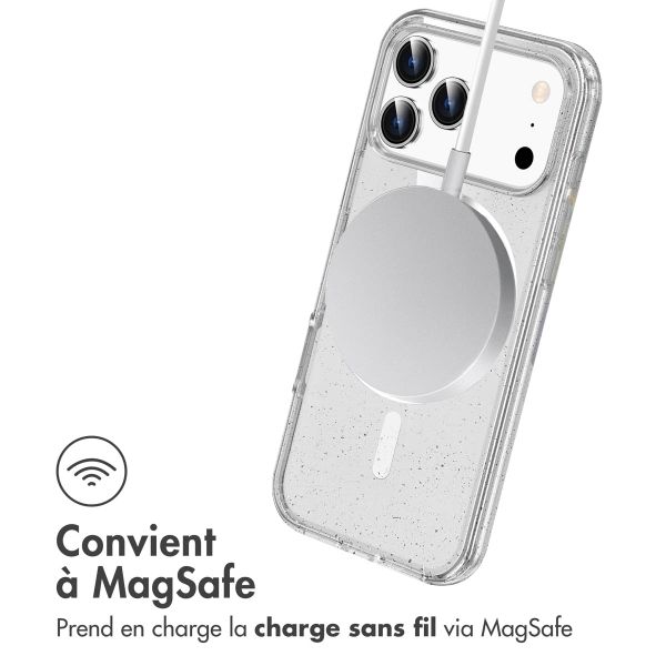 imoshion Coque Pailletée avec MagSafe Apple iPhone 17 Pro - Transparent