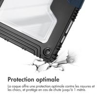 Accezz Coque tablette Rugged Trifold Samsung Galaxy Tab A9 Plus - Bleu foncé