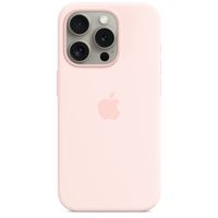 Apple Coque en silicone MagSafe Apple iPhone 15 Pro - Light Pink