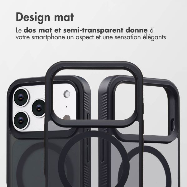 Accezz Coque Givrée Robuste avec MagSafe Apple iPhone 17 Pro - Noir