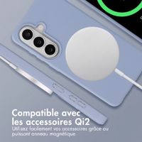 imoshion Coque arrière Color avec cordon amovible et MagSafe Samsung Galaxy S26 - Ash Blue