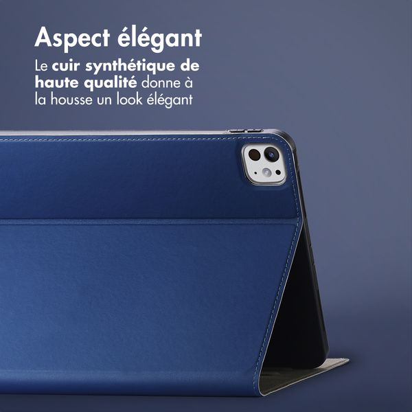 Accezz Coque tablette Classic Apple iPad Pro 11 (2025) M5 / (2024) M4 - Bleu foncé