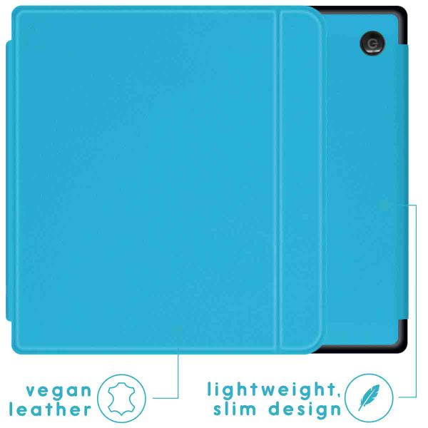 imoshion Étui de liseuse portefeuille Slim Hard Kobo Sage / Tolino Epos 3 - Bleu clair