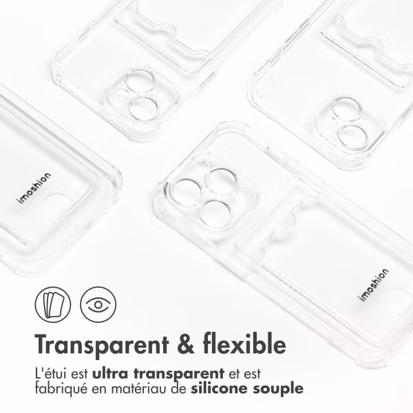 imoshion Coque silicone avec support de passe Samsung Galaxy S23 FE - Transparent
