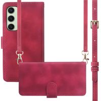 imoshion Etui de téléphone portefeuille avec cordon Samsung Galaxy S24 FE - Rouge