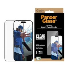 PanzerGlass Protection d'écran Ultra-Wide Fit Anti-bactérienne avec applicateur Apple iPhone 17 Pro Max