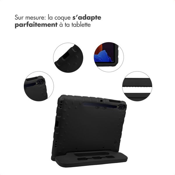 imoshion Coque kidsproof avec poignée Samsung Galaxy Tab S8 Plus / S7 Plus / S7 FE 5G - Noir