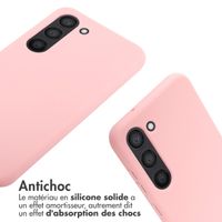 imoshion Coque en silicone avec cordon Samsung Galaxy S23 - Rose