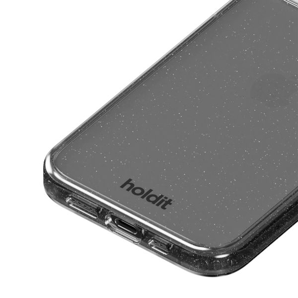 Holdit Coque Pailletée Apple iPhone 12 (Pro) - Noir