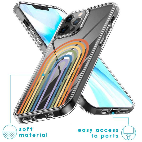 imoshion Coque Design iPhone 12 (Pro) - Rainbow