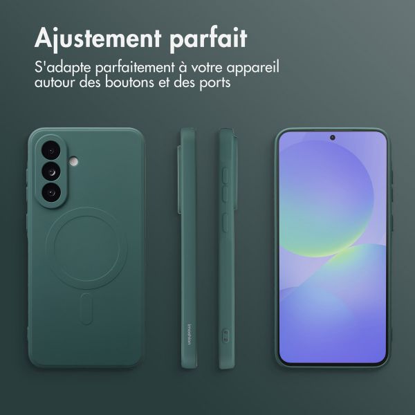 imoshion Coque Couleur avec MagSafe Samsung Galaxy A36 - Vert foncé