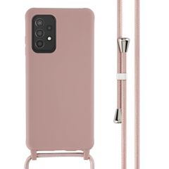 imoshion ﻿Coque en silicone avec cordon Samsung Galaxy A52(s) (5G/4G) - Sand Pink