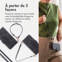 imoshion Etui de télephone portefeuille avec cordon Samsung Galaxy A27 (5G) - Noir