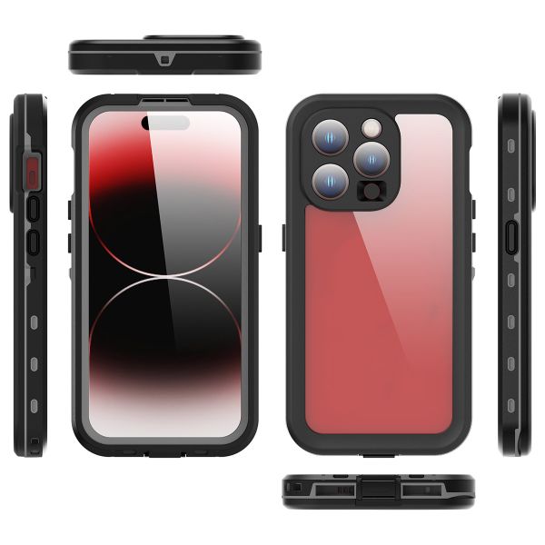 Redpepper Coque imperméable Dot Plus iPhone 15 Pro - Noir