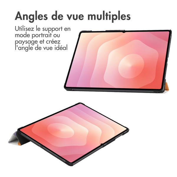 imoshion Coque tablette Design Trifold Samsung Galaxy Tab S11 Ultra - Flowers Distance