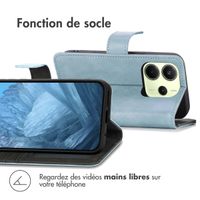 imoshion Étui de télephone portefeuille Xiaomi Redmi Note 14 (4G) - Bleu clair