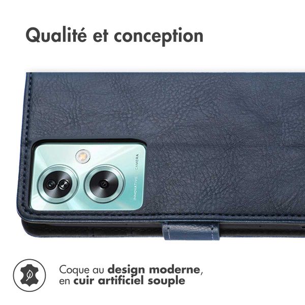 imoshion Étui de télephone portefeuille Oppo A79 - Bleu foncé