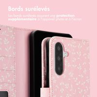 imoshion Étui de télephone portefeuille Design Samsung Galaxy A36 - Pink Bazaar Flowers