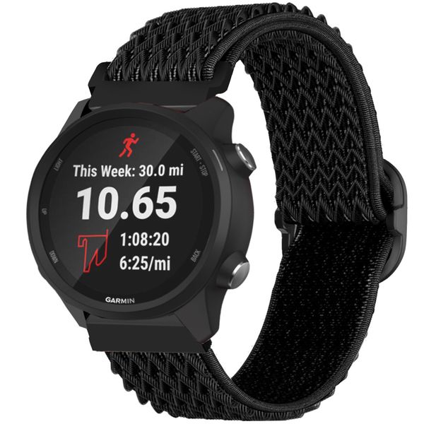 imoshion Bracelet élastique en nylon Garmin Forerunner 245 - Noir