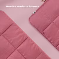 Selencia Pochette ordinateur Puffy 13-14 pouces - Magenta Fire