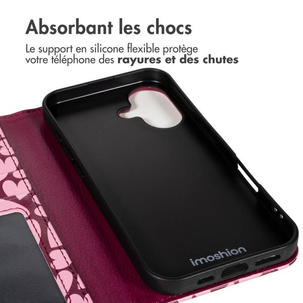 imoshion Étui de télephone portefeuille Design Apple iPhone 17 - Hearty Blush