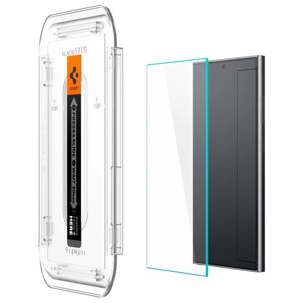 Spigen Protection d'écran en verre trempé GLAStR Fit + Applicator 2-pack Samsung Galaxy S24 Ultra