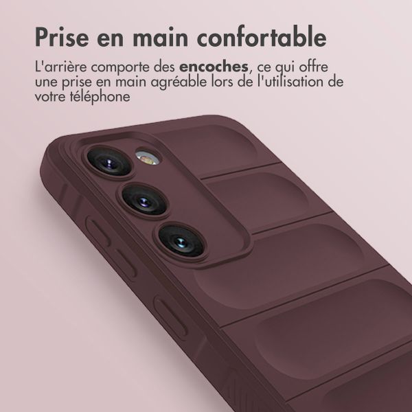 imoshion Coque arrière EasyGrip Samsung Galaxy S23 - Aubergine