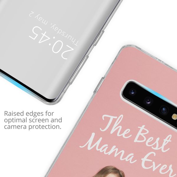 Concevez votre propre coque en gel Samsung Galaxy S10 - Transparent