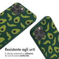 imoshion Coque design en silicone avec cordon Apple iPhone 12 (Pro) - Avocado Green