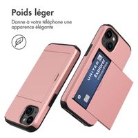 imoshion Coque arrière avec porte-cartes Apple iPhone 15 - Rose Doré