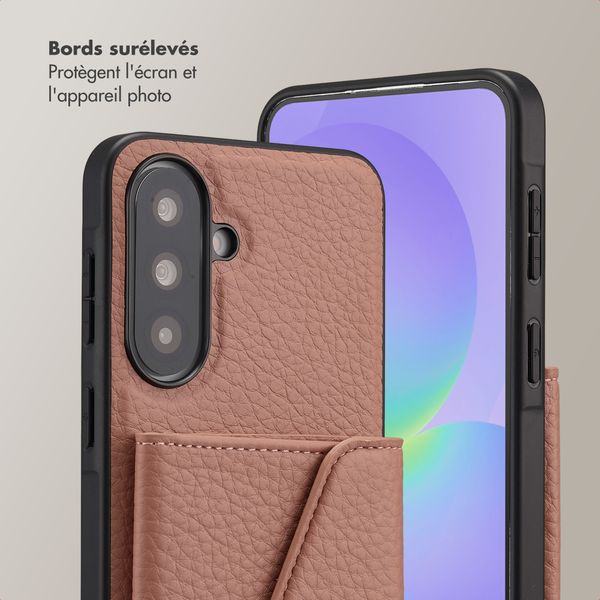 Selencia Coque de télephone Sera avec cordon et porte-cartes enveloppe Samsung Galaxy A37 (5G) - Old Pink