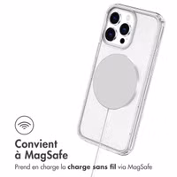 imoshion Coque Pailletée avec MagSafe Apple iPhone 15 Pro Max - Paillettes Transparent