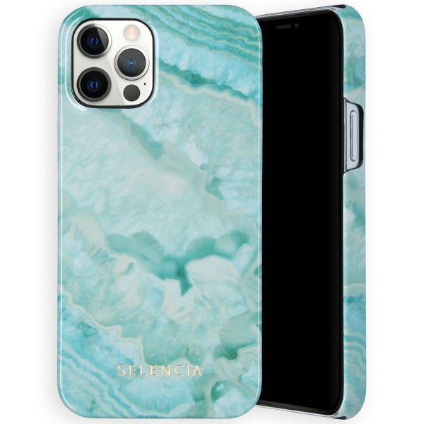 Selencia Coque Maya Fashion iPhone 12 (Pro) - Agate Turquoise