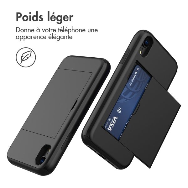 imoshion Coque arrière avec porte-cartes Apple iPhone Xr - Noir