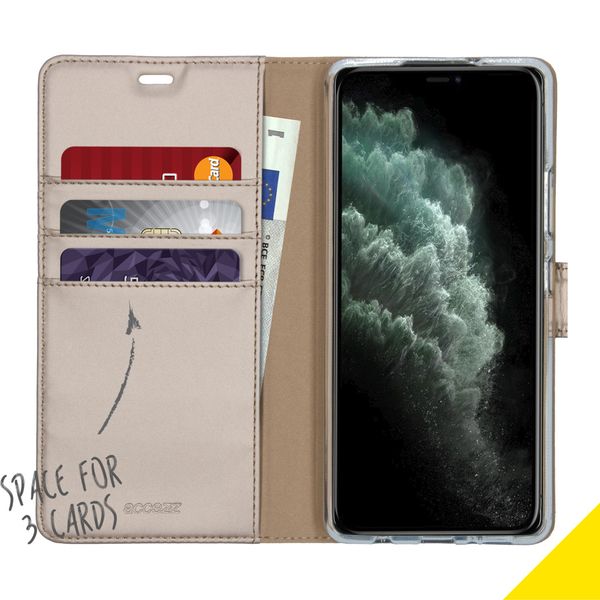 Accezz Étui de télephone Wallet Samsung Galaxy A42 - Doré