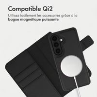 imoshion Étui portefeuille luxe 2-en-1 amovible Samsung Galaxy S26 - Noir