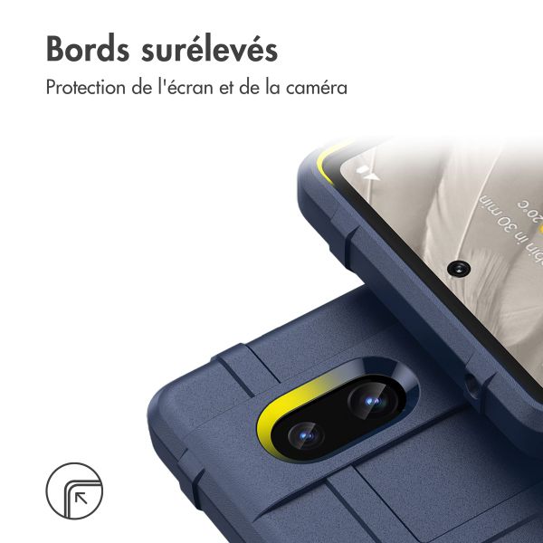 imoshion Coque Arrière Rugged Shield Google Pixel 7a - Bleu foncé