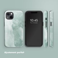 Selencia Coque arrière Vivid avec MagSafe Apple iPhone 13 - Marble Grayed Jade
