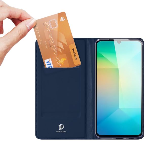 Dux Ducis Étui portefeuille souple et fin Samsung Galaxy A26 - Bleu foncé