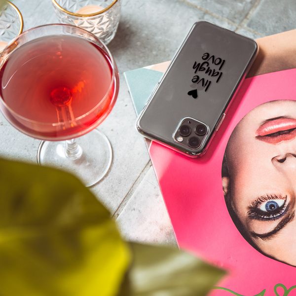 imoshion Coque Design iPhone 11 - Live Laugh Love - Noir