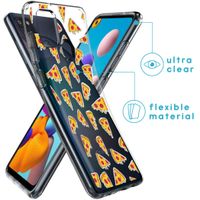 imoshion Coque Design Samsung Galaxy A21s - Pizza - Jaune