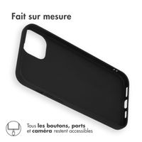 Accezz Coque Couleur Apple iPhone 15 Plus - Noir