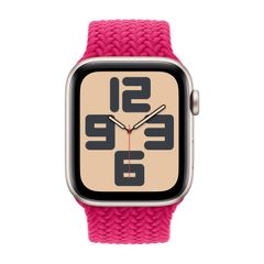 Apple Bracelet Solo tressé Apple Watch Series 1 - 9 / SE (38/40/41 mm) | Series 10 / 11 (42 mm) - Taille 6 - Raspberry