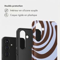 Selencia Coque arrière Vivid Samsung Galaxy S25 FE - Dream Swirl Chocolate