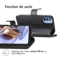 imoshion Étui de téléphone portefeuille Luxe Motorola Moto G31 / G41 - Noir